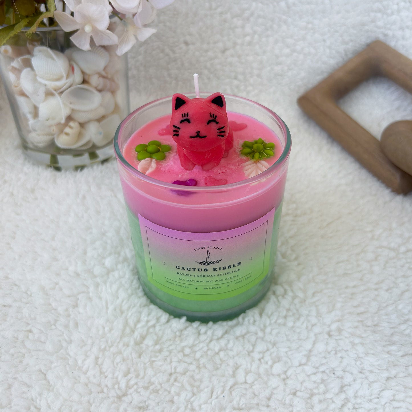 Cactus Kisses - 10oz Candle. Kitty