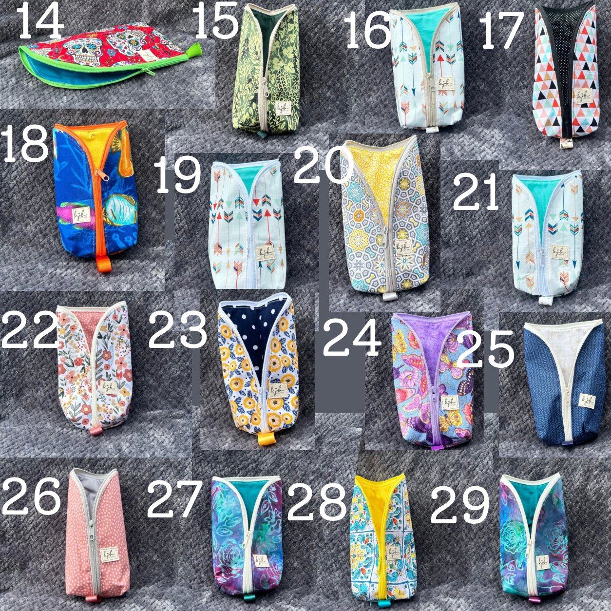 Handmade Patchwork zip pouches (Copy)
