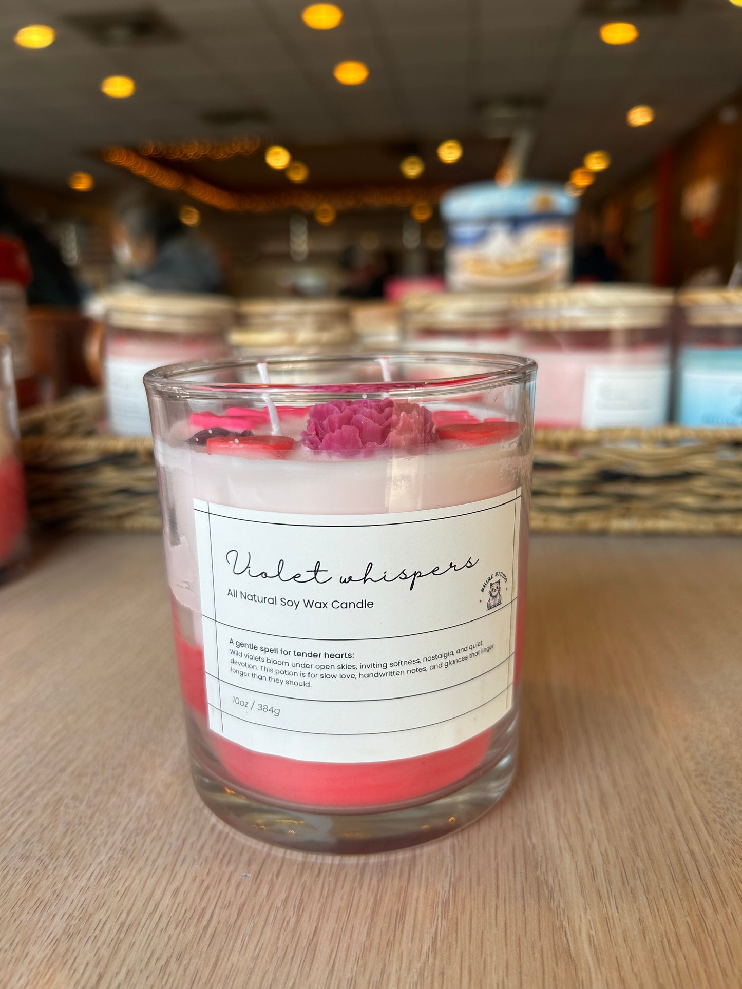 Valentines Violet Whispers 10 oz Candle