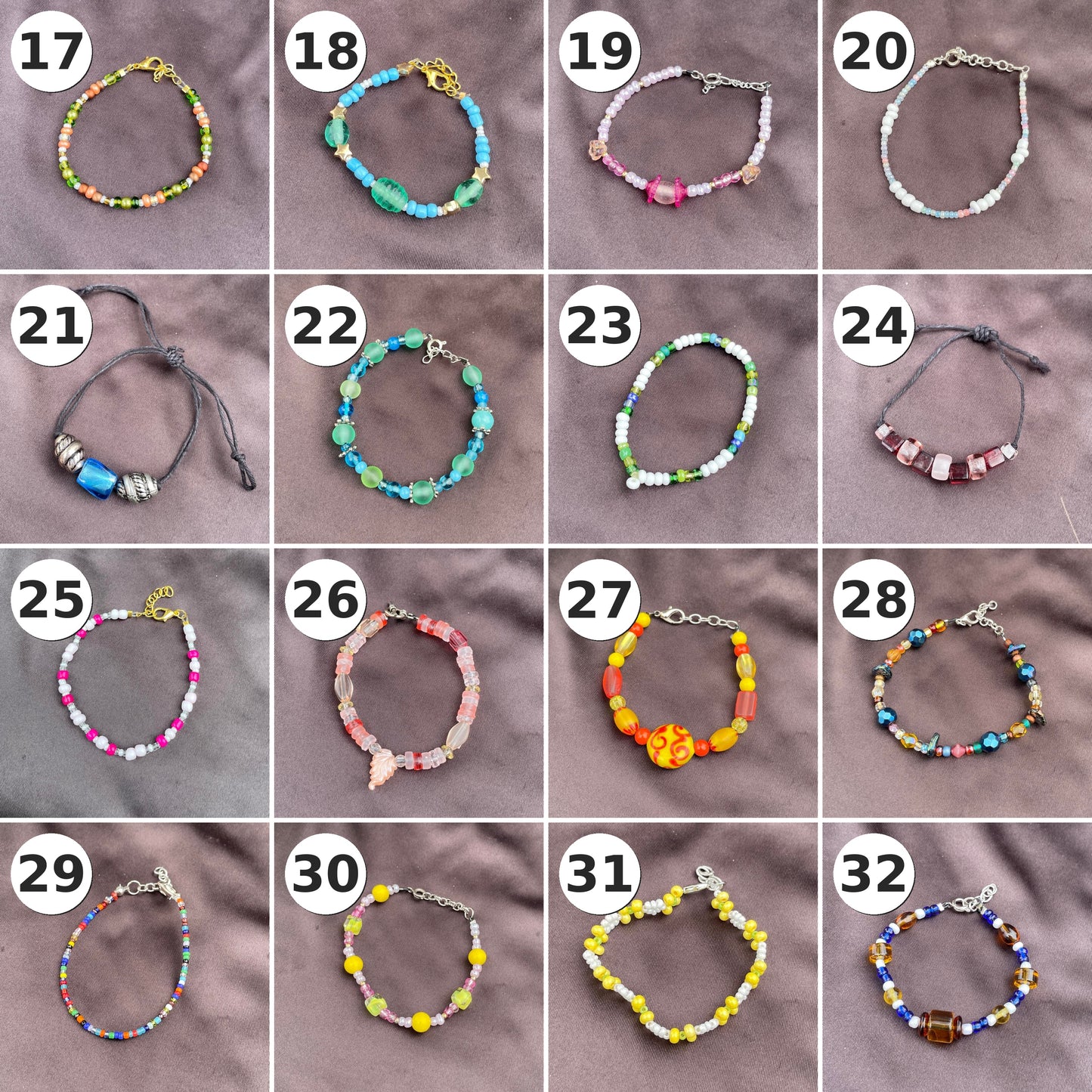 Handmade Beaded Bracelets ($7)