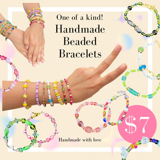 Handmade Beaded Bracelets ($7)