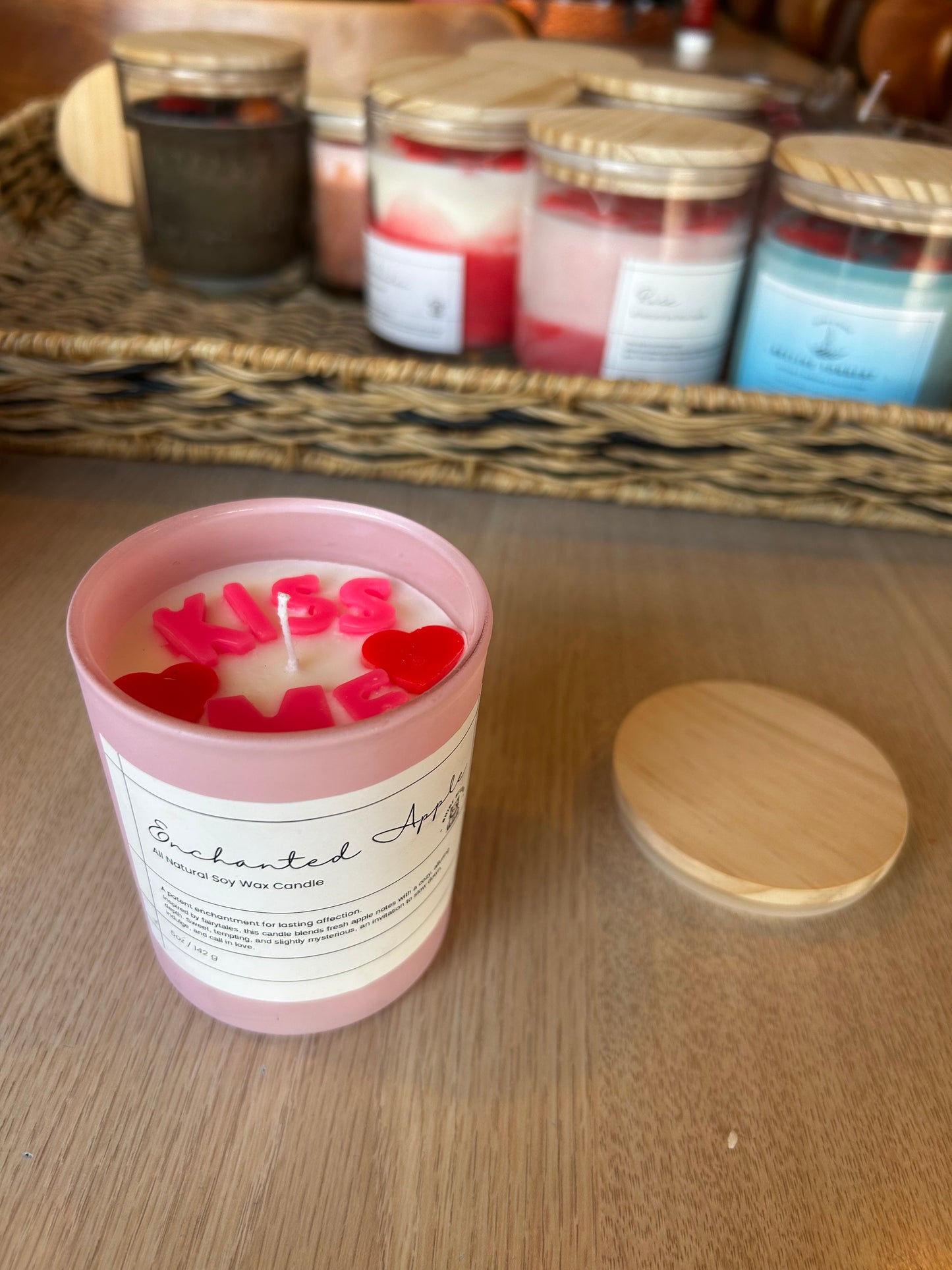 Valentines Enchanted Apple Candle