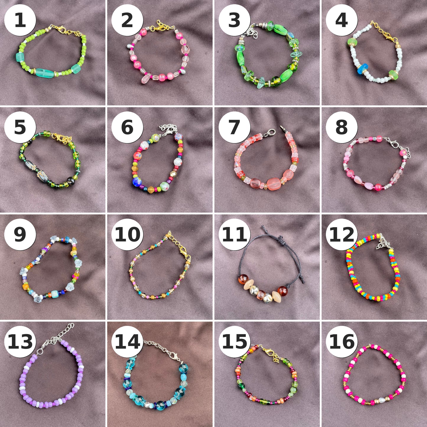 Handmade Beaded Bracelets ($7)