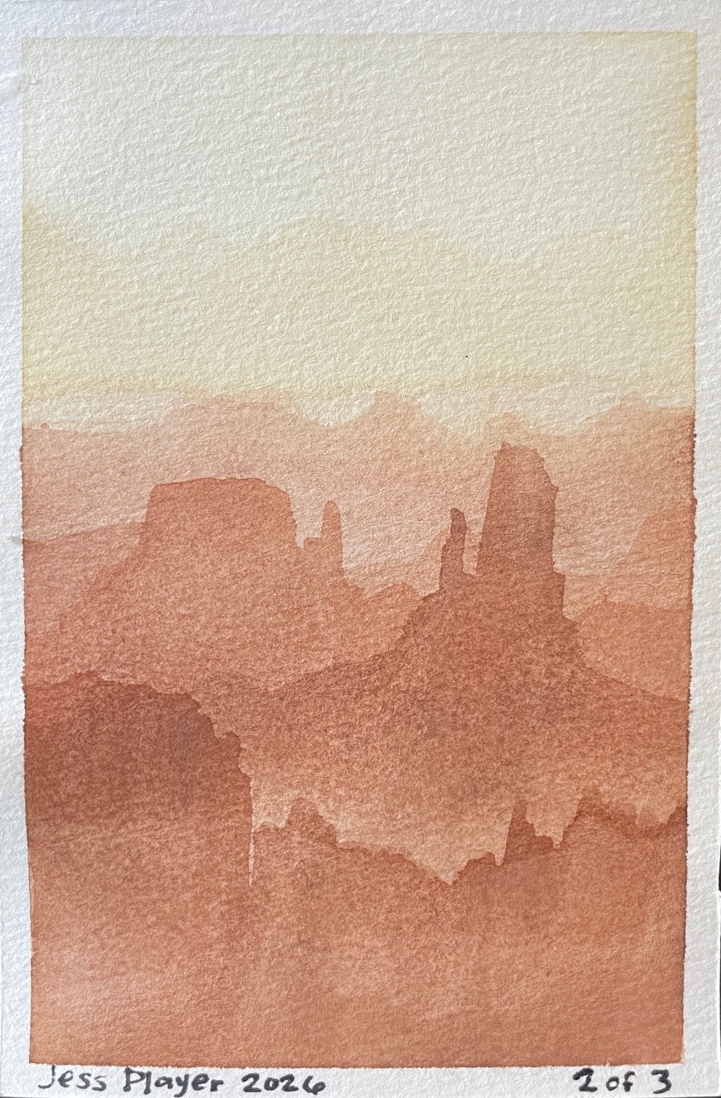 Desert Mirage I-III - Original (4"x6"), Prints (3.5"x5.5")