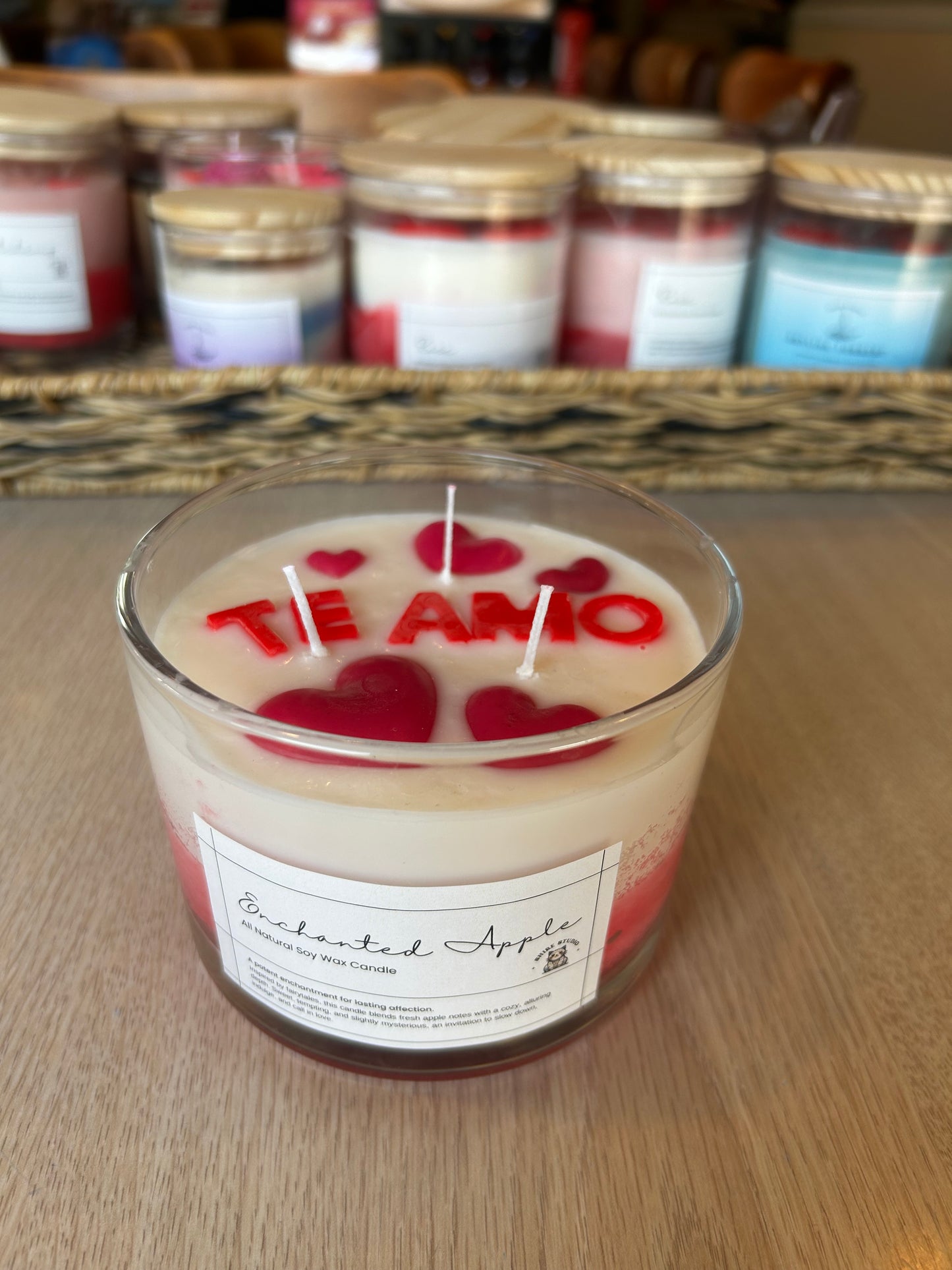 Valentines Enchanted Apple Candle