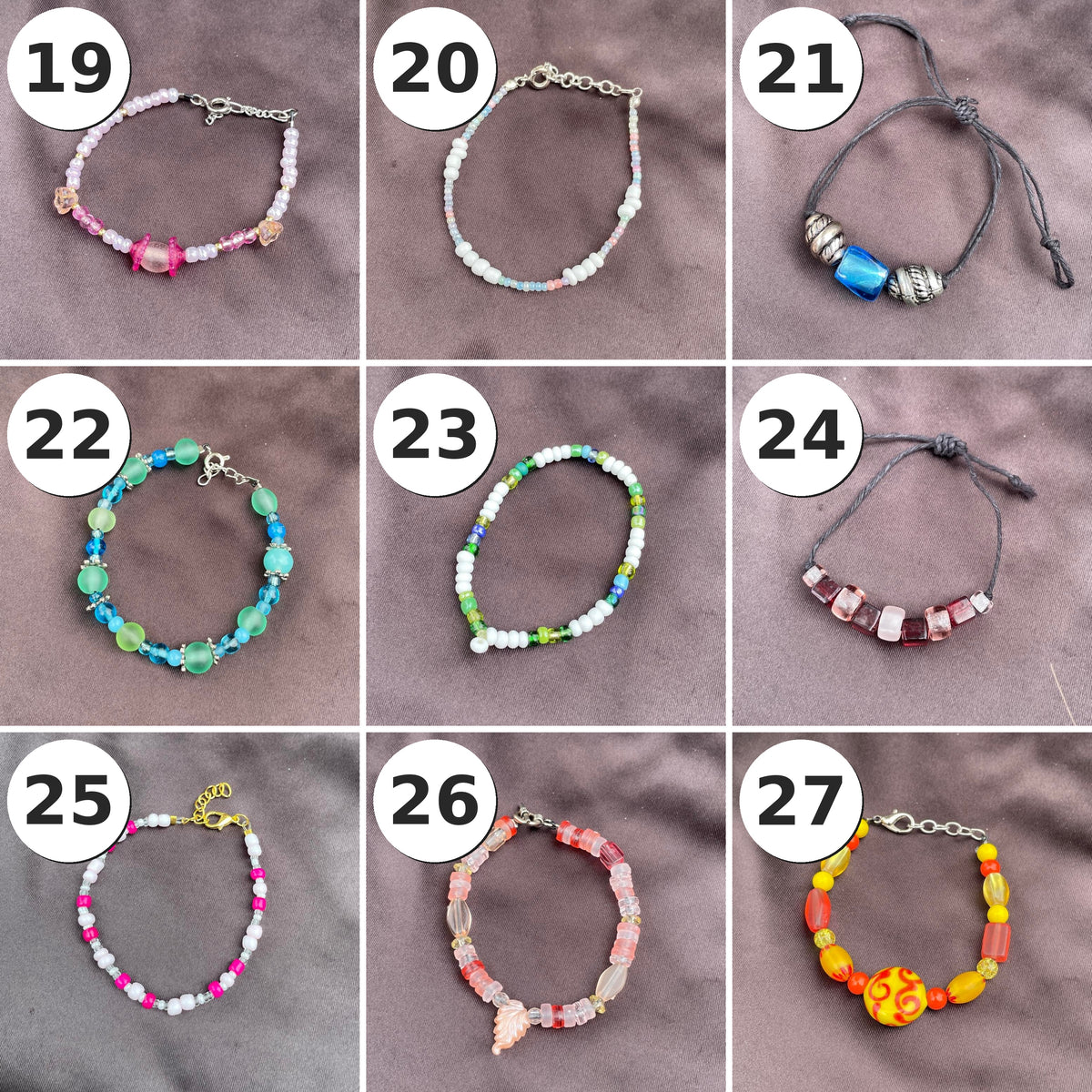 Handmade Beaded Bracelets ($7)