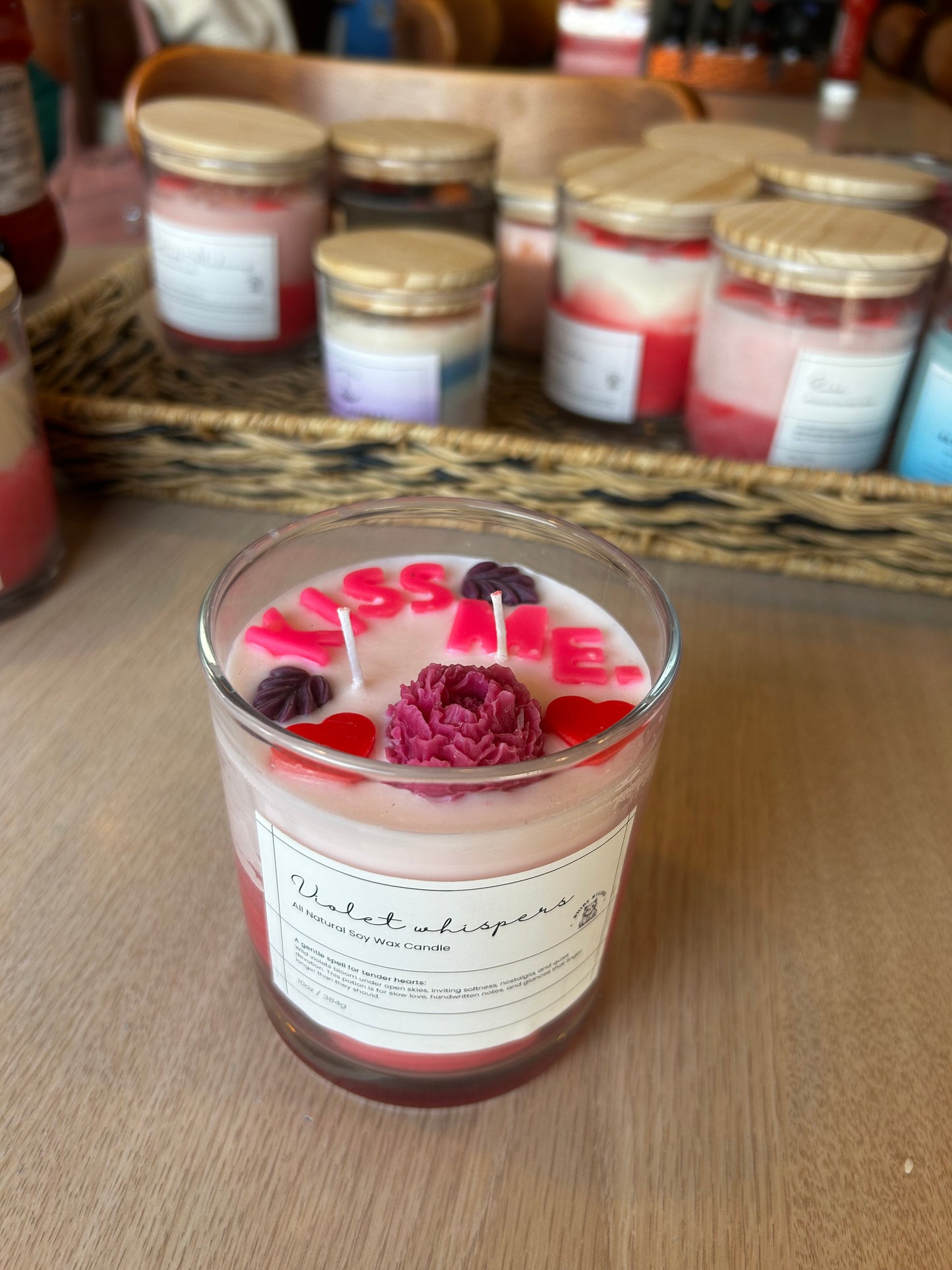 Valentines Violet Whispers 10 oz Candle