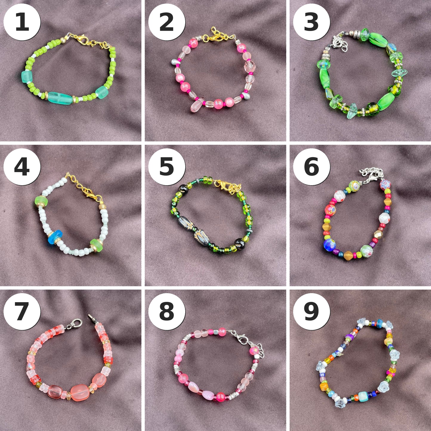 Handmade Beaded Bracelets ($7)