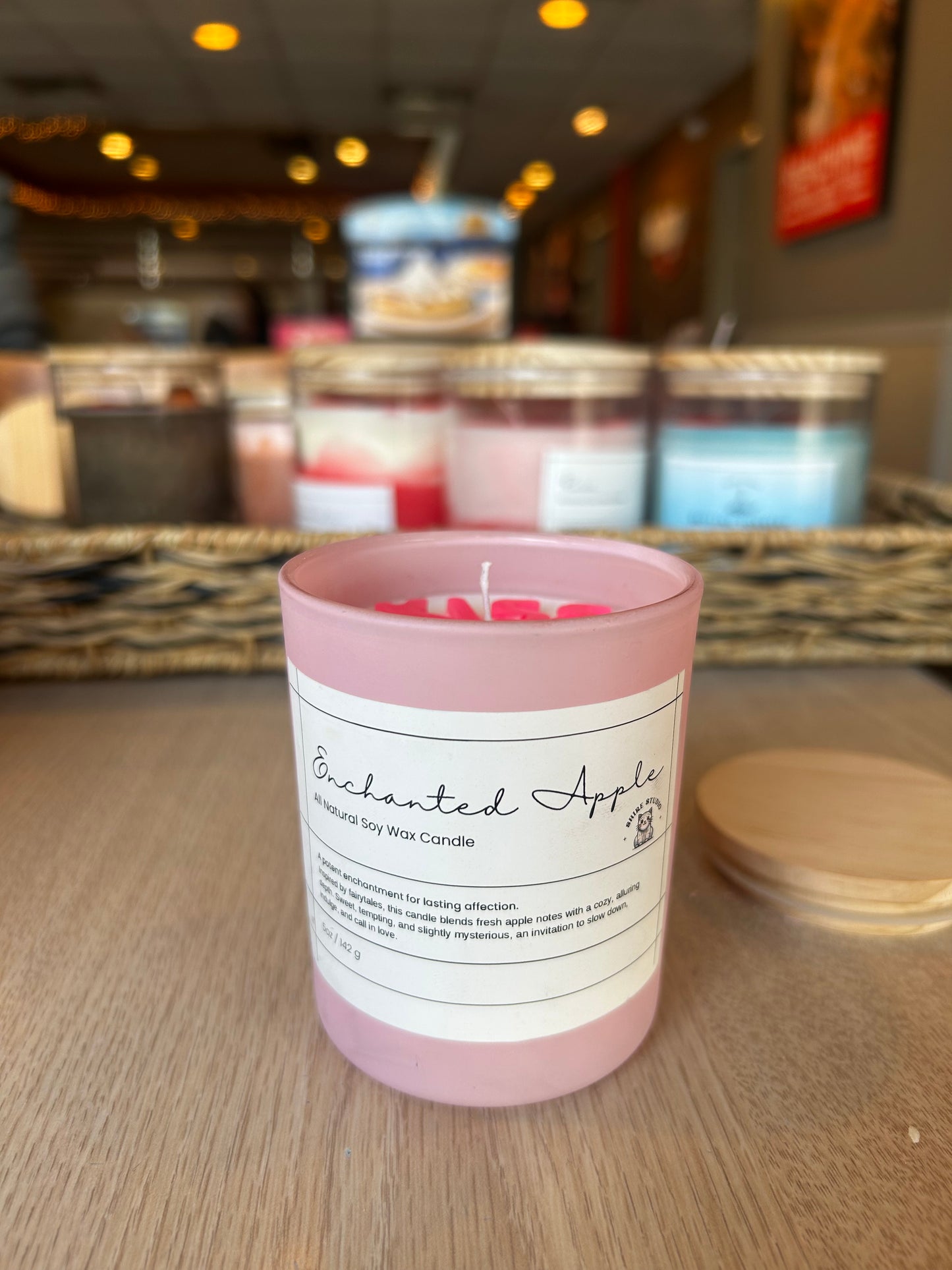 Valentines Enchanted Apple Candle