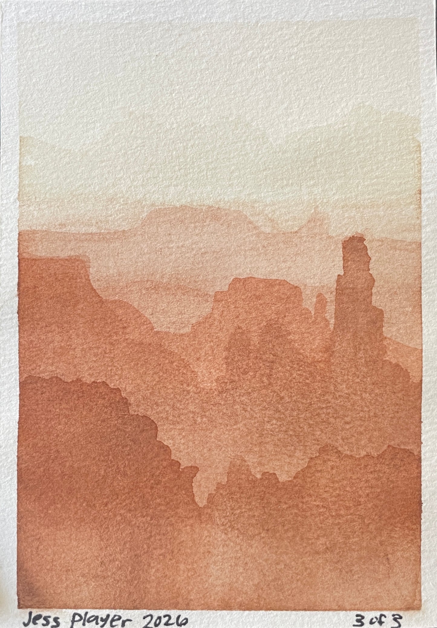 Desert Mirage I-III - Original (4"x6"), Prints (3.5"x5.5")