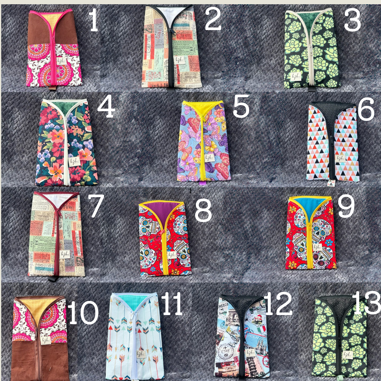 Handmade Patchwork zip pouches (Copy)